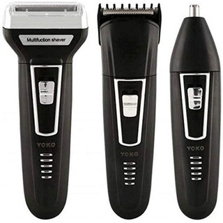 ماشین اصلاح و تریمر ۳ در ۱ مدل YK-6558 مشکی اصل
